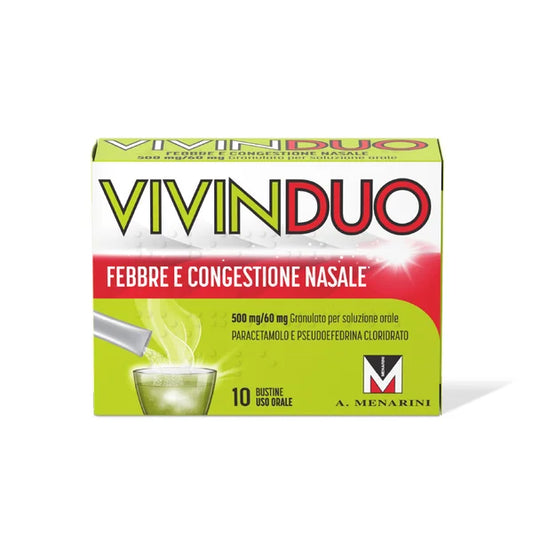 VIVINDUO FEBBRE E CONGESTIONE NASALE 10 BUSTINE