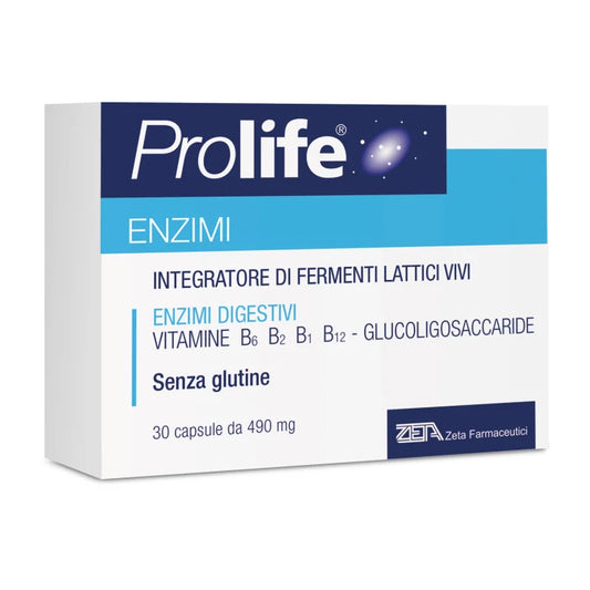 PROLIFE ENZIMI - INTEGRATORE ALIMENTARE CON PROBIOTICI E ENZIMI A FUNZIONE DIGESTIVA 30 CAPSULE
