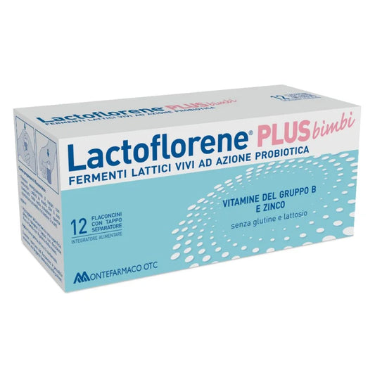LACTOFLORENE PLUS BIMBI INTEGRATORE ALIMENTARE DI PROBIOTICI PER BAMBINI 12 FLACONCINI 10ML