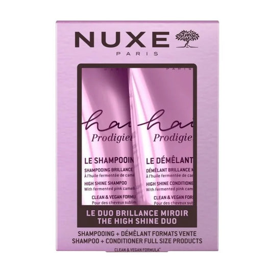 NUXE PRODIGIEUX - DUO LUCENTEZZA DEI CAPELLI SHAMPOO ILLUMINANTE 200ML + BALSAMO DISTRICANTE 200ML