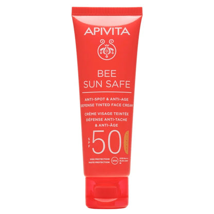 APIVITA BEE SUN SAFE ANTI-SPOT&ANTI-AGE SPF50 TINTED 50ML