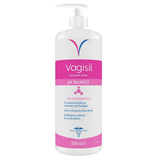 VAGISIL DETERGENTE INTIMO pH BALANCE PER L'IGIENE INTIMA CON PREBIOTICI NATURALI 500ML