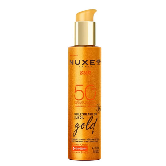 NUXE SUN OLIO SOLARE DORATO VISO E CORPO AD ALTA PROTEZIONE SPF 50 150ML