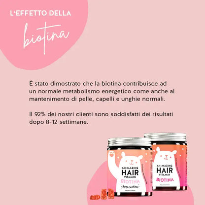 AH-MAZING HAIR VITAMIN BIOTINA 60 COMPRESSE GOMMOSE