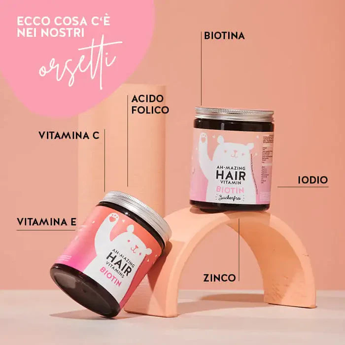 AH-MAZING HAIR VITAMIN BIOTINA 60 COMPRESSE GOMMOSE
