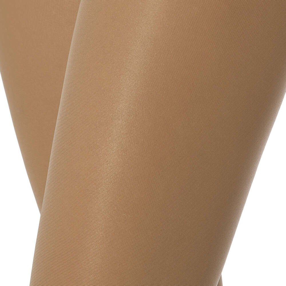 SOLIDEA COLLANT A COMPRESSIONE GRADUATA 12/15mmHg 70 DEN VENERE OPEN TOE CAMEL