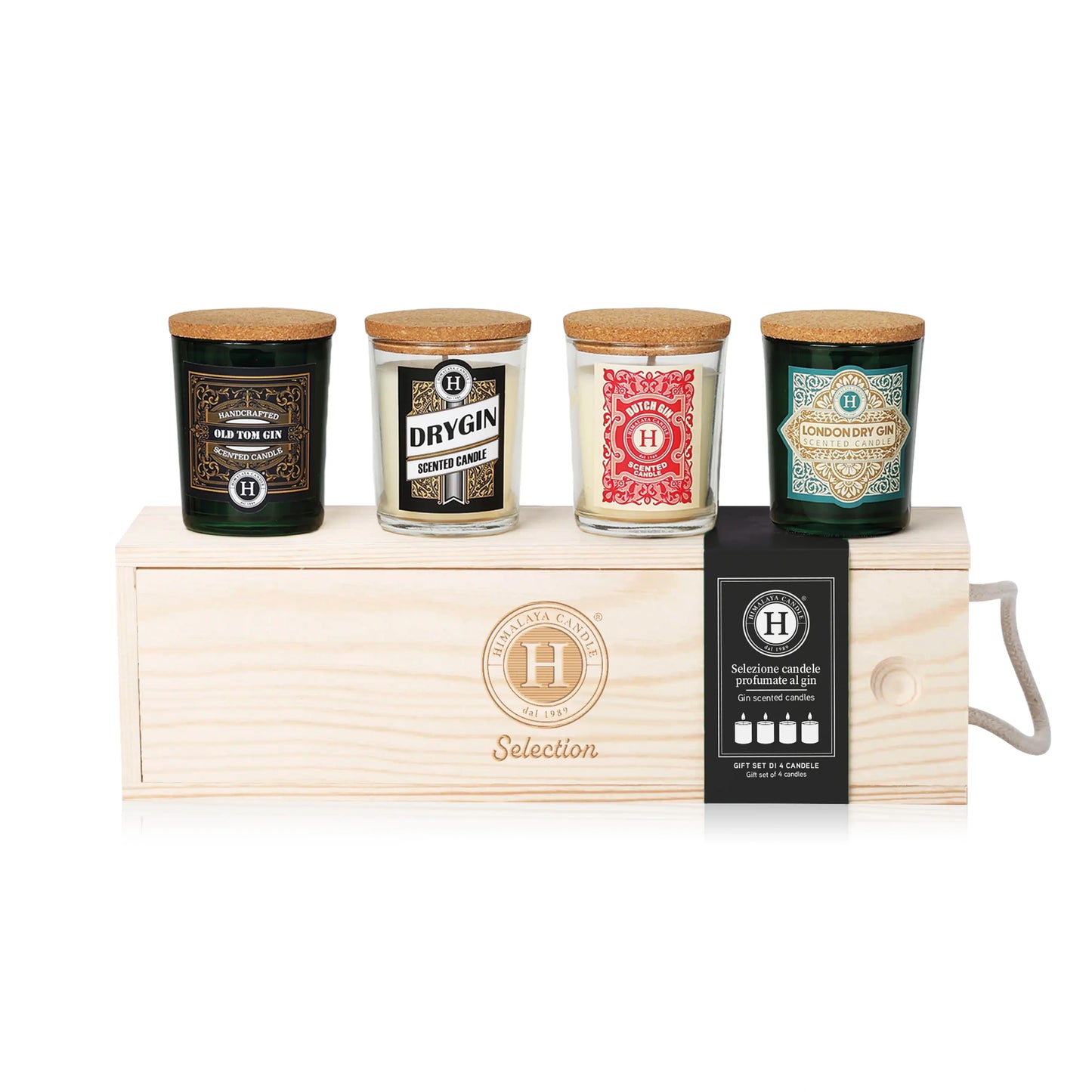 HIMALAYA BOX DI 4 CANDELE GIN