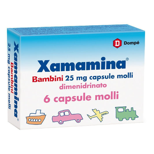 XAMAMINA MAL DI VIAGGIO BAMBINI 6 CAPSULE MOLLI DA 25MG