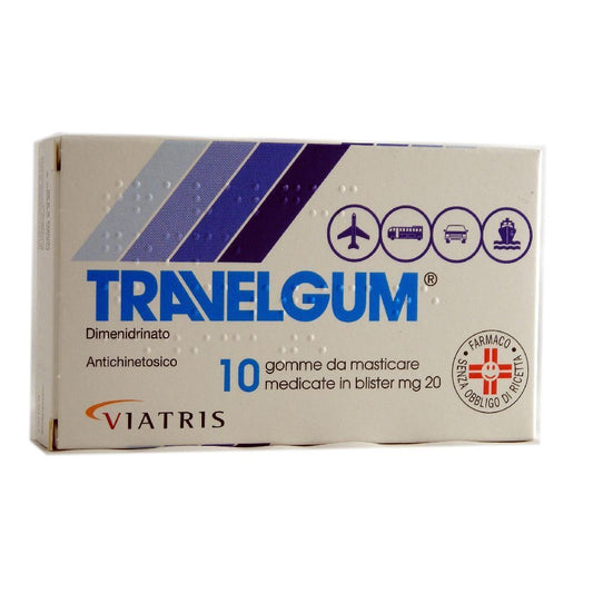 TRAVELGUM 10 GOMME DA MASTICARE DA 20MG