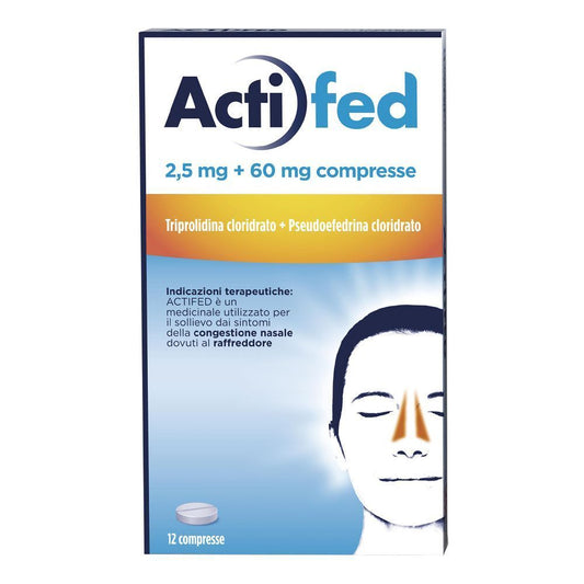 ACTIFED CONGESTIONE NASALE E RAFFREDDORE 12 COMPRESSE