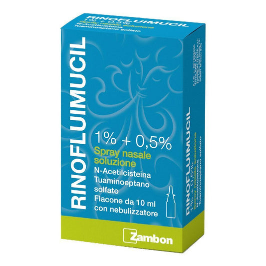RINOFLUIMUCIL 1% + 0.5% SPRAY NASALE 10ML