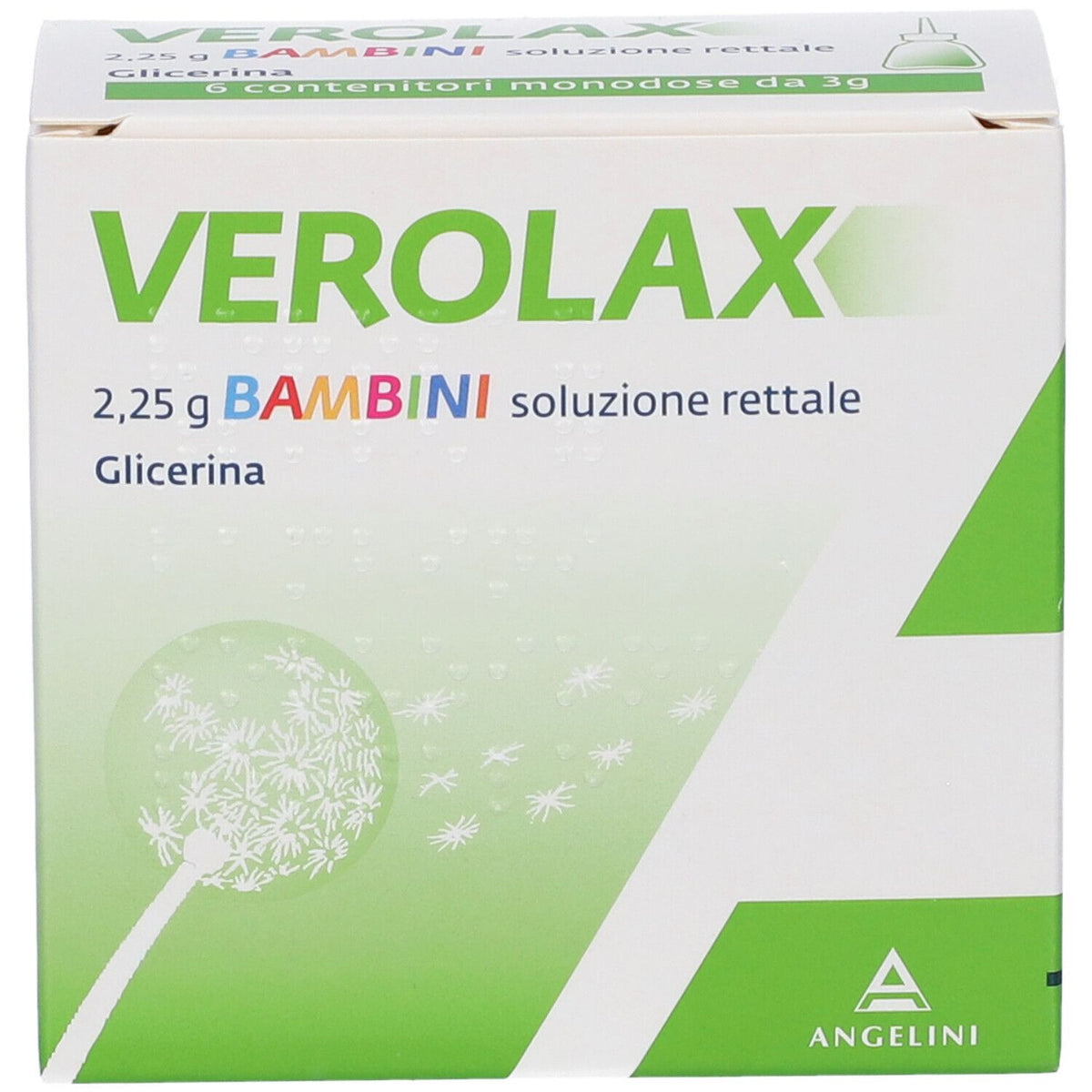 VEROLAX BAMBINI SOLUZIONE RETTALE 6 CONTENITORI MONODOSE
