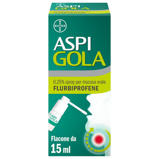 ASPI GOLA SPRAY ANTINFIAMMATORIO, ANTIDOLORIFICO 15ML