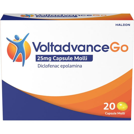 VOLTADVANCEGO ANTINFIAMMATORIO 20 CAPSULE MOLLI
