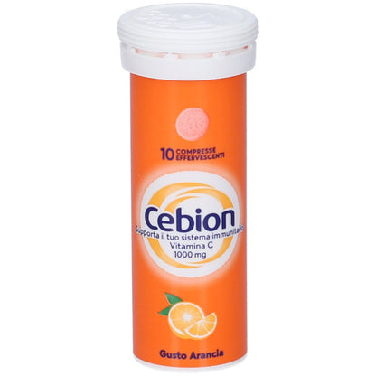 CEBION 1G VITAMINA C GUSTO ARANCIA 10 COMPRESSE EFFERVESCENTI
