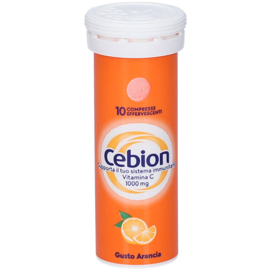 CEBION 1G VITAMINA C GUSTO ARANCIA 10 COMPRESSE EFFERVESCENTI