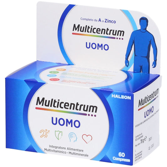 MULTICENTRUM UOMO INTEGRATORE ALIMENTARE MULTIVITAMINICO 60 COMPRESSE