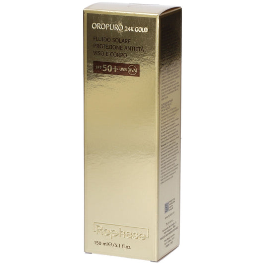 REPHASE OROPURO 24K GOLD FLUIDO SOLARE PROTEZIONE ANTIETA'  Spf 50+
