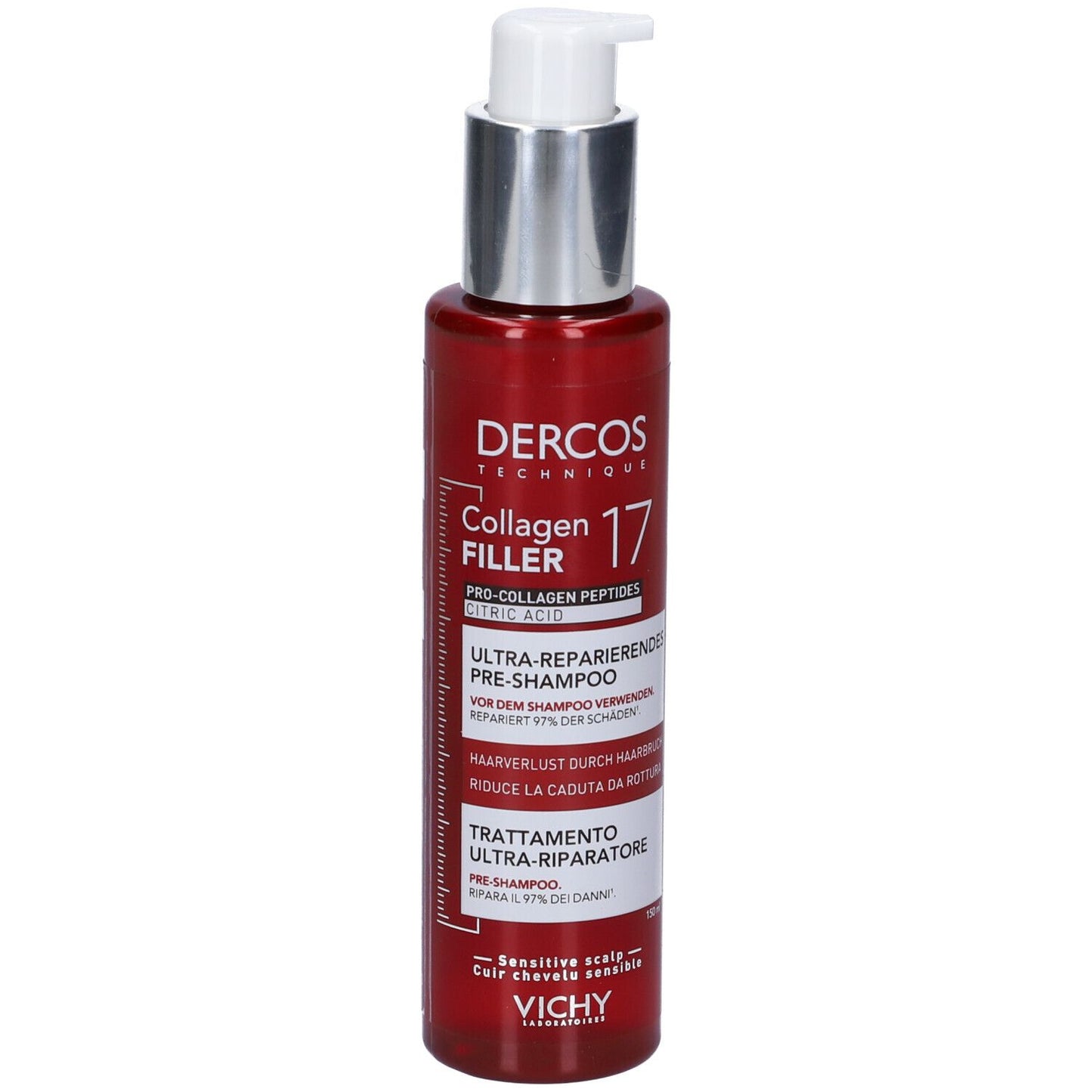 DERCOS COLLAGEN PEPTIDE 17 TRATTAMENTO CAPLELLI ULTRA RIPARATORE 150ML
