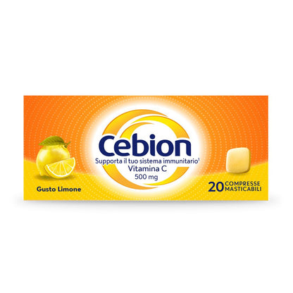 CEBION 500MG VITAMINA C GUSTO LIMONE 20 COMPRESSE MASTICABILI
