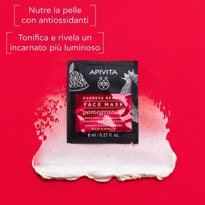 APIVITA MASCHERA VISO ILLUMINANTE E RIVITALIZZANTE 2 X 8 ML