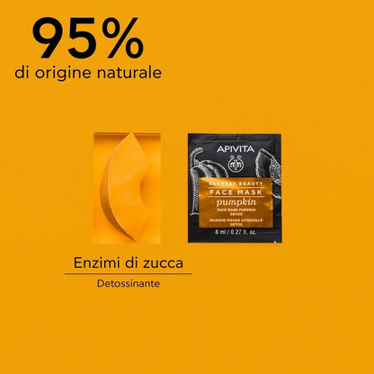 APIVITA MASCHERA VISO DETOSSINANTE CON ZUCCA 2 X 8 ML
