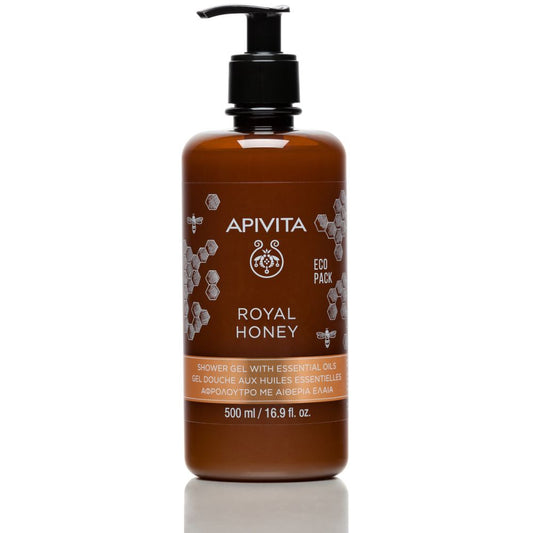 APIVITA ROYAL HONEY - GEL DOCCIA CREMOSO CON OLI ESSENZIALI & MIELE, 500ML