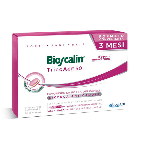 BIOSCALIN TRICOAGE50+ 90 COMPRESSE (FORMATO CONVENIENZA 3 MESI)