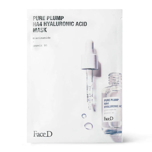 FaceD MASCHERA VISO PURE PLUMP HA4 ACIDO IALURONICO 5 MASCHERE MONODOSE