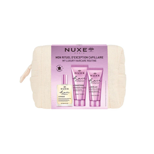 NUXE- TROUSSE DA VIAGGIO HAIR PRODIGIEUX CAPELLI LUMINOSI CONFEZIONE 3 PEZZI