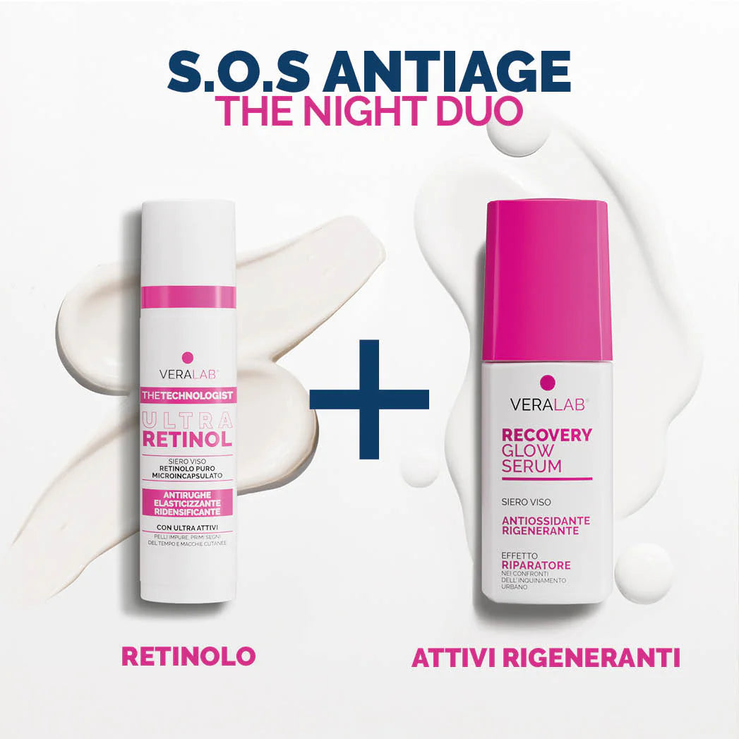 VERALAB KIT S.O.S. ANTIAGE THE NIGHT DUO