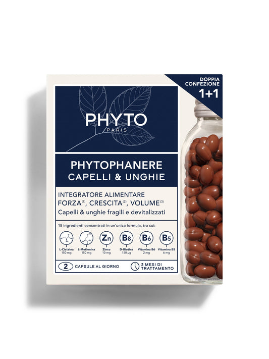 PHYTOPHANERE INTEGRATORE PER CAPELLI E UNGHIE DOPPIA CONFEZIONE 180 CAPSULE