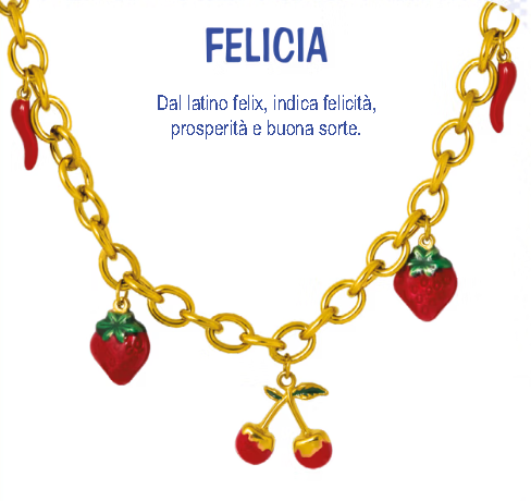 FELICIA- COLLANA DELLA FELICITA' E DELLA BUONA SORTE