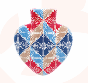 HOTBAG CUORE BORSA PER L'ACQUA CALDA MULTICOLOR