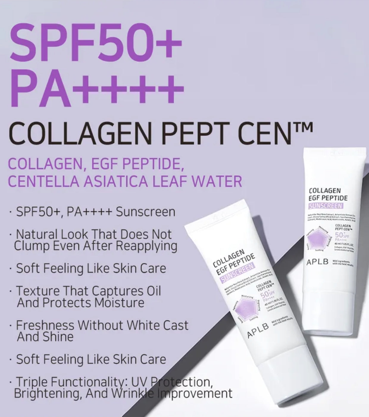 APLB CREMA SOLARE 50+ CON COLLAGENE E PEPTIDI 40ML