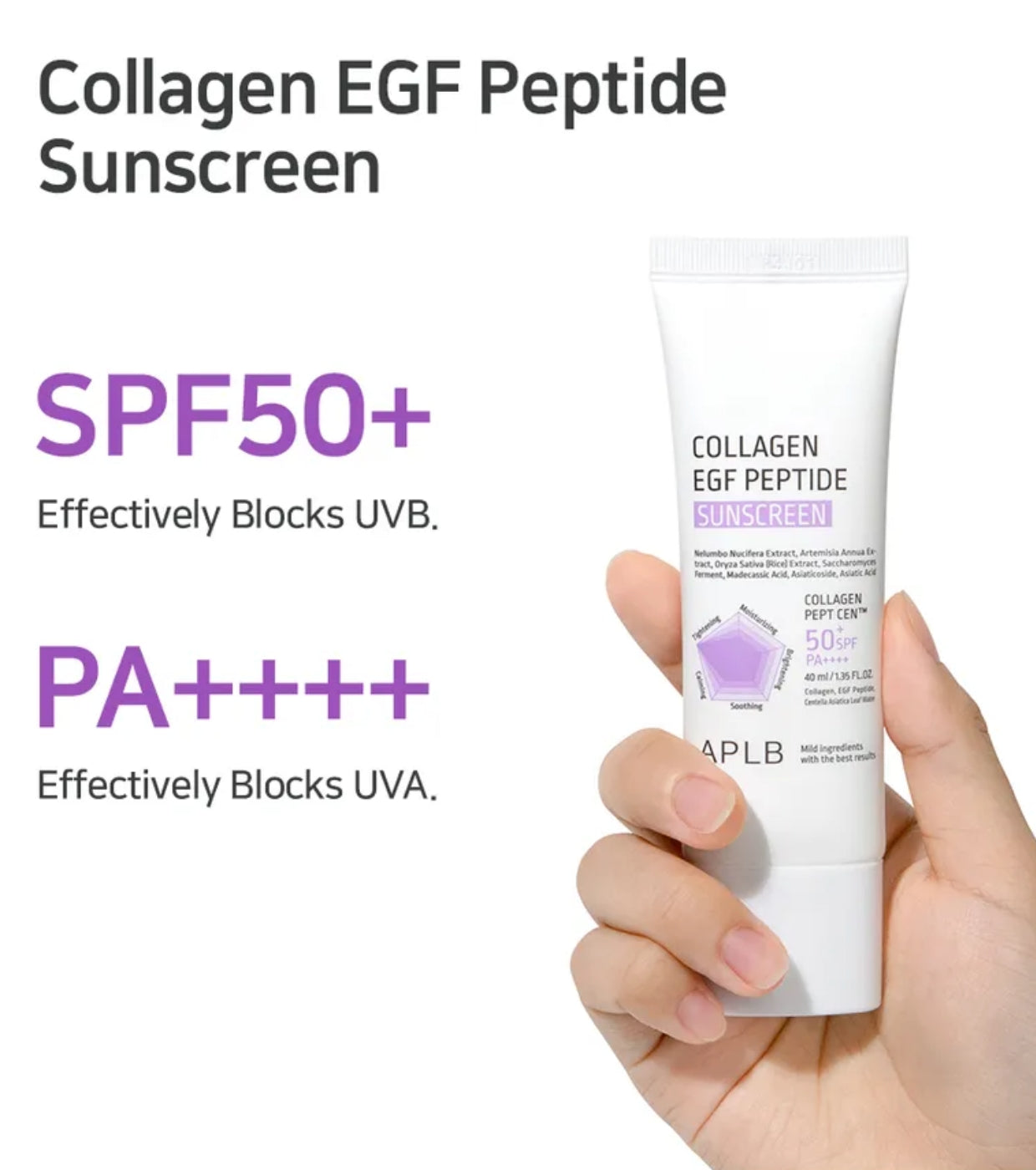 APLB CREMA SOLARE 50+ CON COLLAGENE E PEPTIDI 40ML