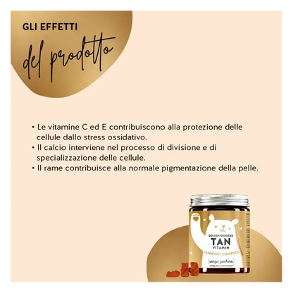 GOLDEN GODDESS TAN VITAMIN PER ABBRONZATURA 45 ORSETTI GOMMOSI