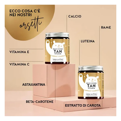 GOLDEN GODDESS TAN VITAMIN PER ABBRONZATURA 45 ORSETTI GOMMOSI
