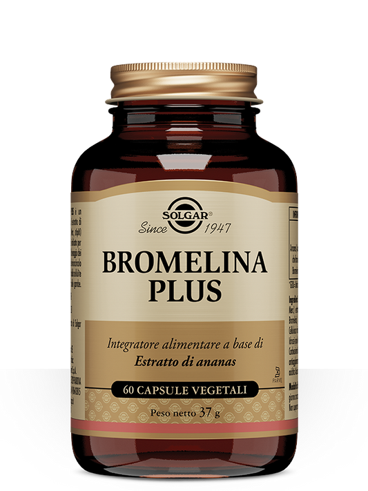 SOLGAR BROMELINA PLUS 60 CAPSULE VEGETALI