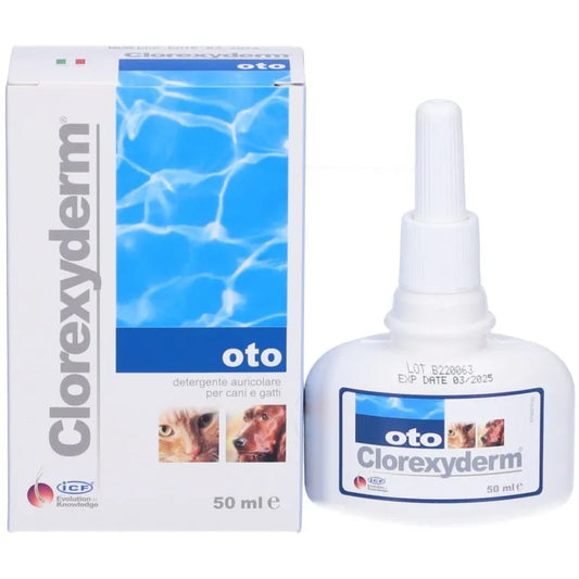 CLOREXYDERM OTO PER PULIZIA AURICOLARE CANI E GATTI 50ML