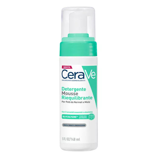 CERAVE MOUSSE DETERGENTE RIEQUILIBRANTE PELLI DA NORMALI A MISTE 148 ML