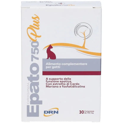 EPATO 750 PLUS 30 COMPRESSE INTEGRATORE VETERINARIO A SUPPORTO DELLA FUNZIONE EPATICA DEL GATTO