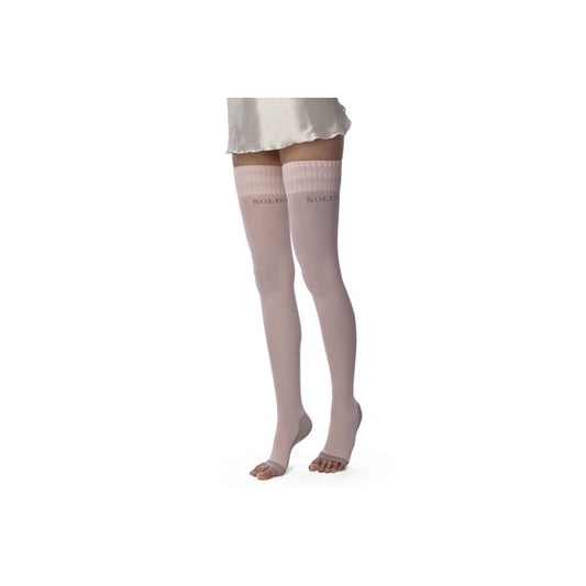SOLIDEA CALZE AUTOREGGENTI DA NOTTE A COMPRESSIONE GRADUATA-NIGHT WELLNESS 70DEN-ROSA