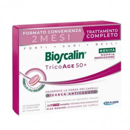 BIOSCALIN TRICOAGE 50+ 60 COMPRESSE