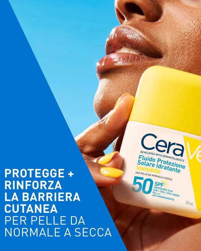 CERAVE FLUIDO PROTEZIONE SOLARE IDRATAZIONE INVISIBILE SPF 50+