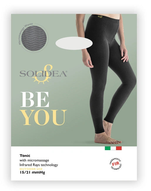 SOLIDEA LEGGINGS MICROMASSAGGIO, COPRENTI BE YOU TONIC (NERO)