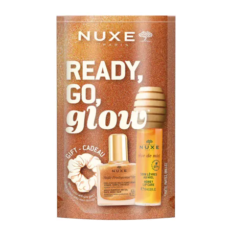 NUXE READY GO GLOW - GLOSS LABBRA AL MIELE, HUILE OR ED ELASTICO CAPELLI