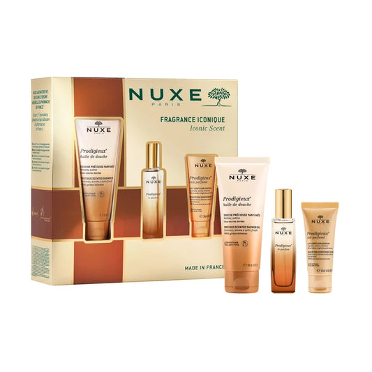 NUXE COFANETTO FRAGRANZA PRODIGIEUX PROFUMO 30ML + OLIO DOCCIA 100ML+ LATTE CORPO 30ML