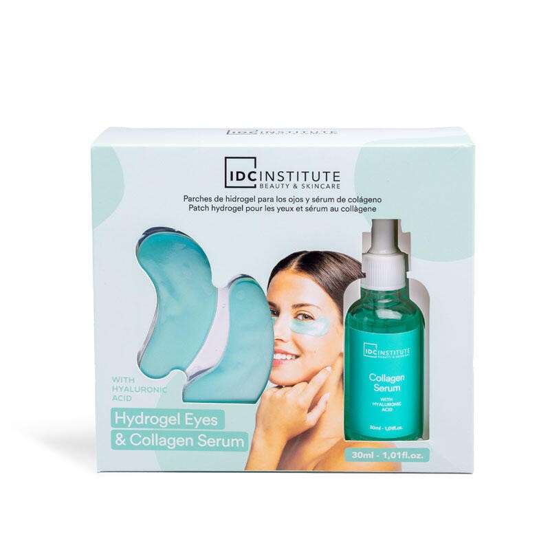 IDC INSTITUTE PACCHETTO PER LA CURA DEL VISO PATCH OCCHI E SIERO PER IL VISO