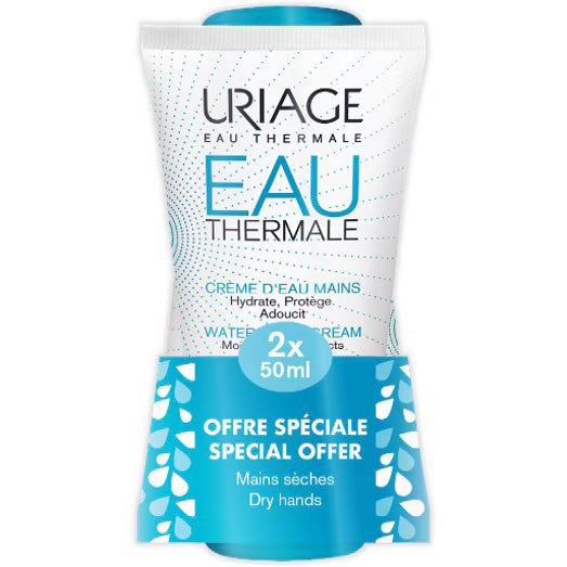 URIAGE EAU THERMALE - CREMA MANI ALL'ACQUA 2X50ML